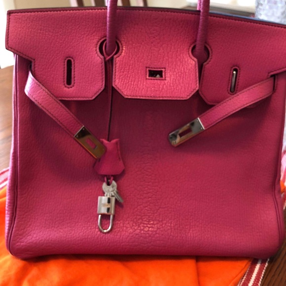 Hermes Handbags - (SOLD) Hermes HAC 32 Birkin Fuschia Coromandel